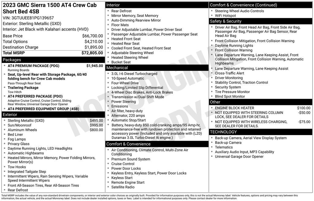 Used 2023 GMC Sierra 1500 AT4 w/ AT4 Premium Package AWD/4WD image 5