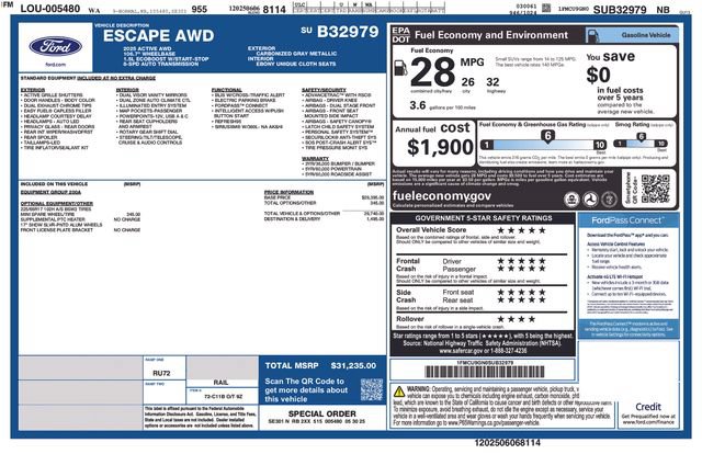 Certified 2025 Ford Escape Active AWD/4WD image 9