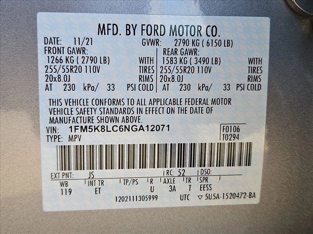 Certified 2022 Ford Explorer King Ranch AWD/4WD image 26