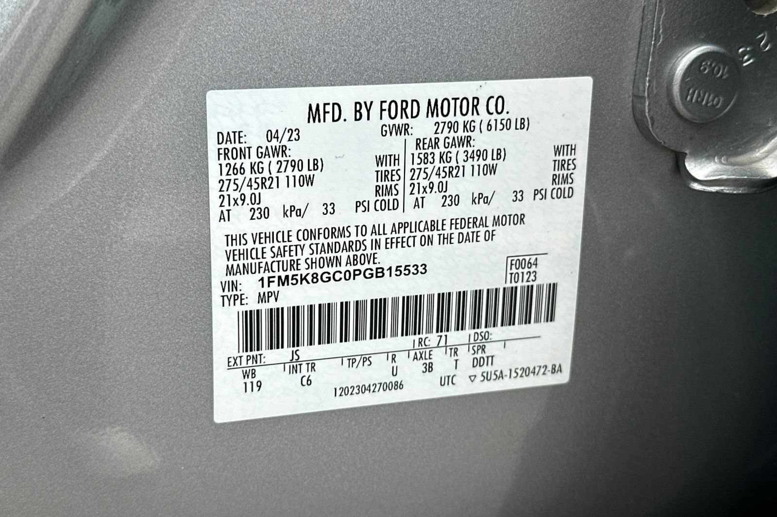 Certified 2023 Ford Explorer ST w/ Equipment Group 401A AWD/4WD image 31