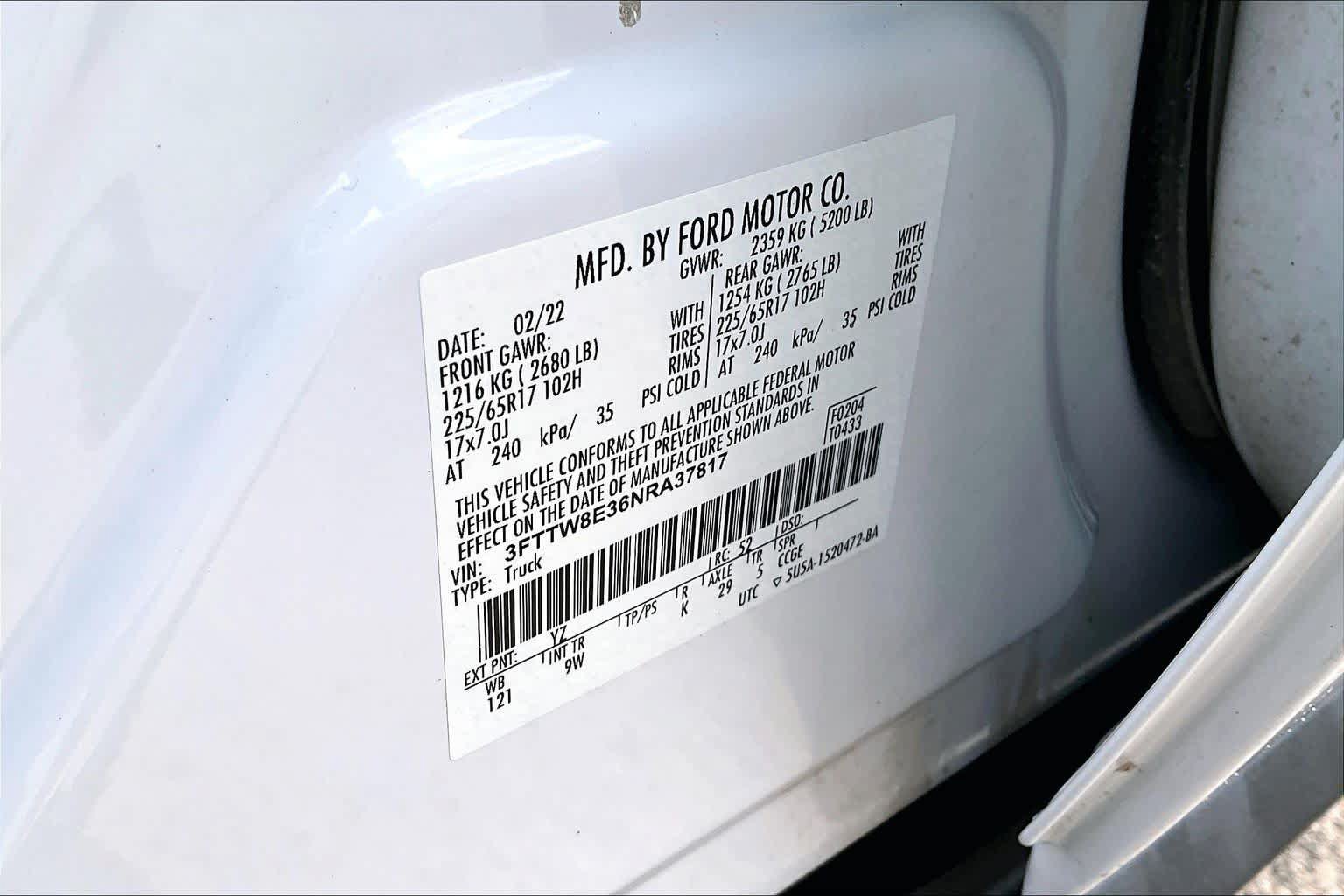 Certified 2022 Ford Maverick XL FWD image 34