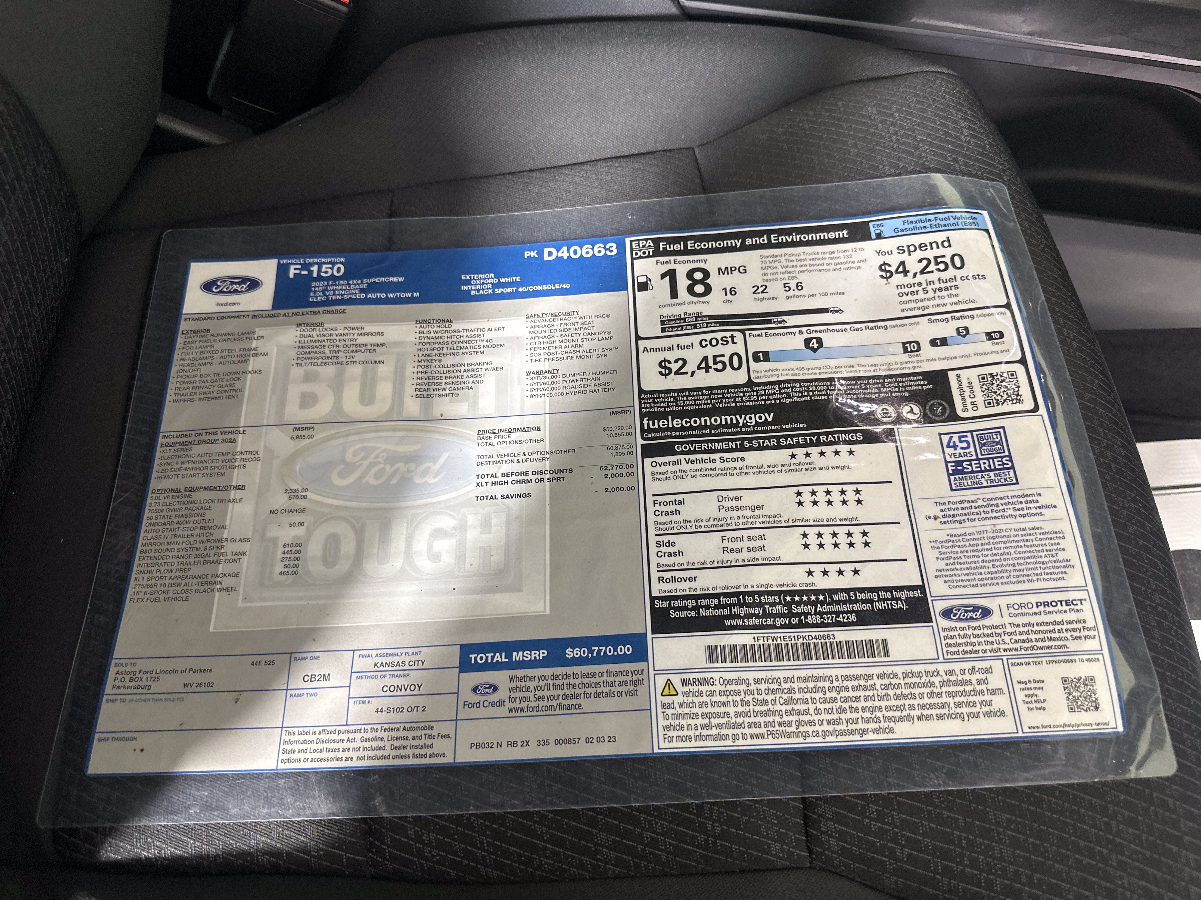 Certified 2023 Ford F150 4x4 SuperCrew image 29