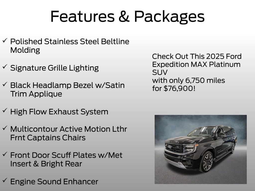 Certified 2025 Ford Expedition Max Platinum w/ Platinum Ultimate Package image 13