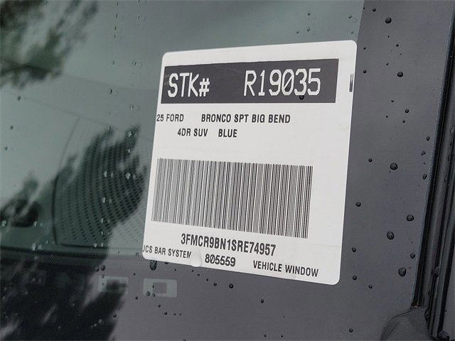 Certified 2025 Ford Bronco Sport Big Bend w/ Convenience Package image 28