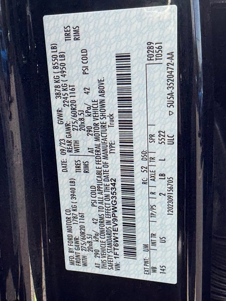 Certified 2023 Ford F150 Lightning XLT w/ Equipment Group 312A High AWD/4WD image 49