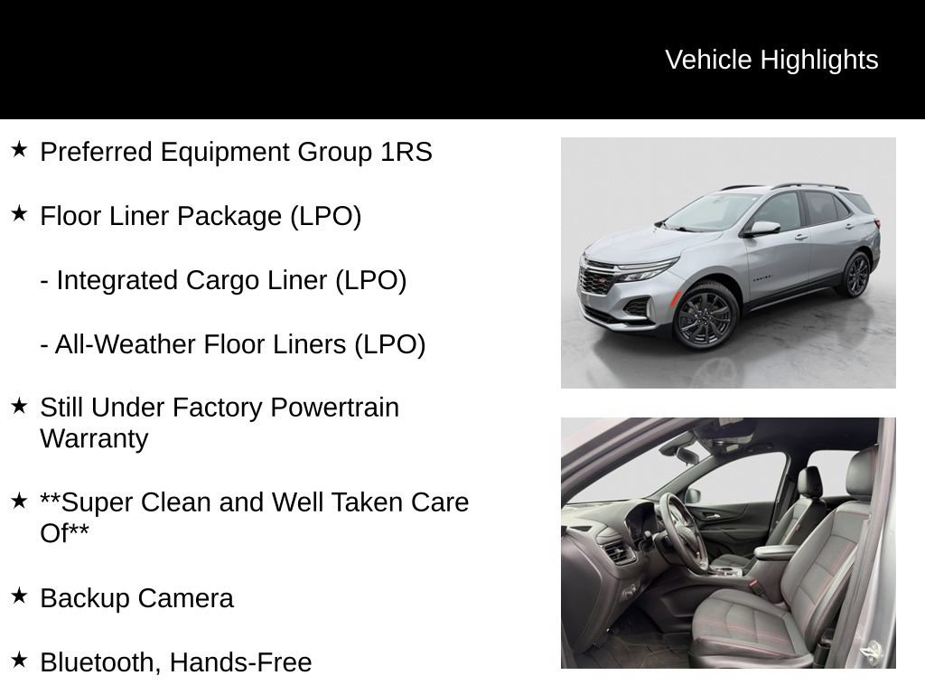 Used 2023 Chevrolet Equinox RS w/ LPO, Floor Liner Package AWD/4WD image 6