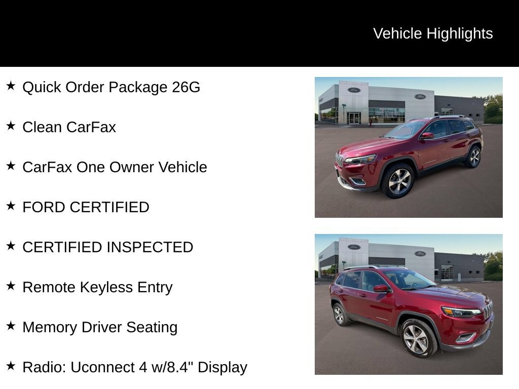 Used 2019 Jeep Cherokee Limited AWD/4WD image 6