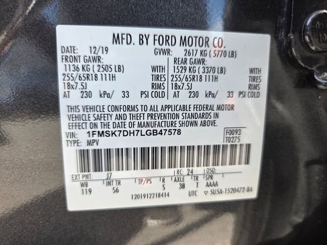 Certified 2020 Ford Explorer XLT w/ Equipment Group 202A image 22