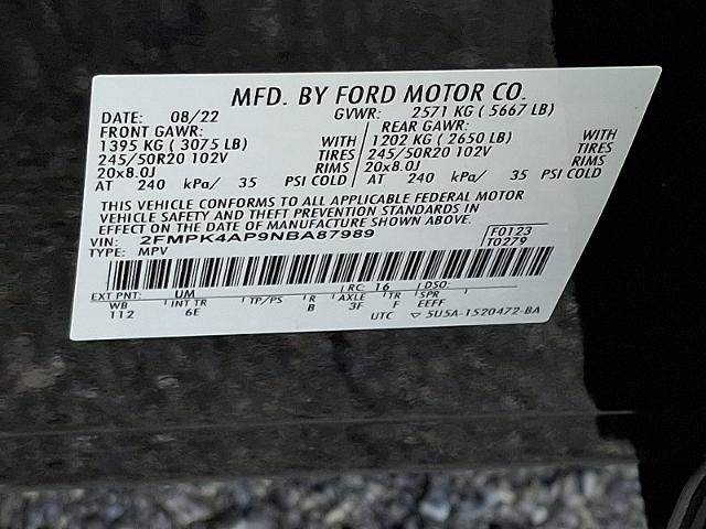 Certified 2022 Ford Edge ST w/ Cargo Accessory Package AWD/4WD image 26
