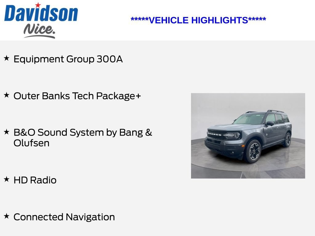 Certified 2025 Ford Bronco Sport Outer Banks w/ Outer Banks Tech Package+ AWD/4WD image 5