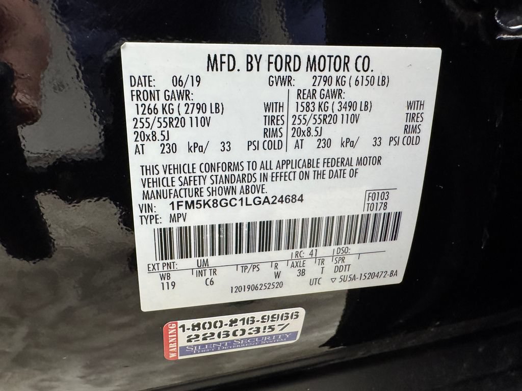 Certified 2020 Ford Explorer ST AWD/4WD image 34