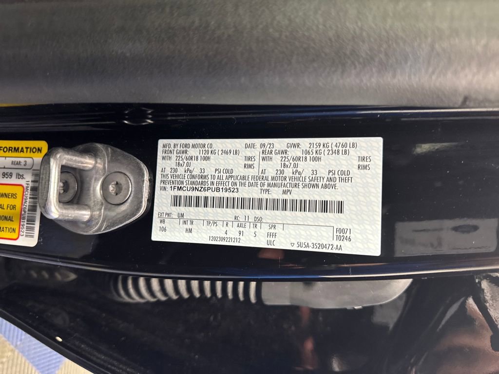 Certified 2023 Ford Escape ST-Line Select w/ Tech Pack #2 AWD/4WD image 34