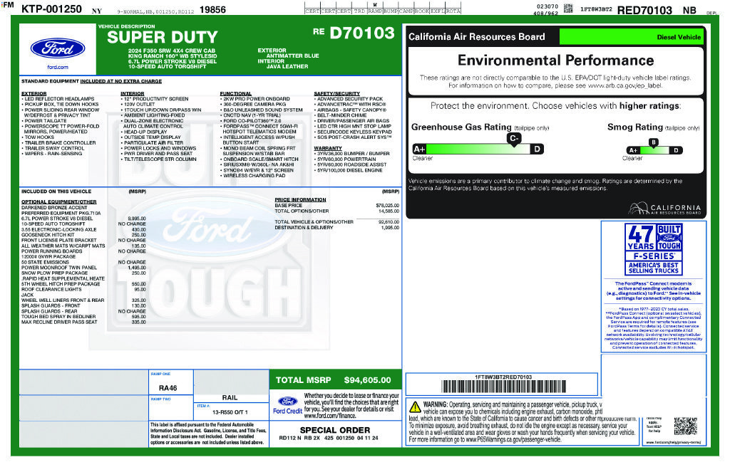 Certified 2024 Ford F350 King Ranch AWD/4WD image 2
