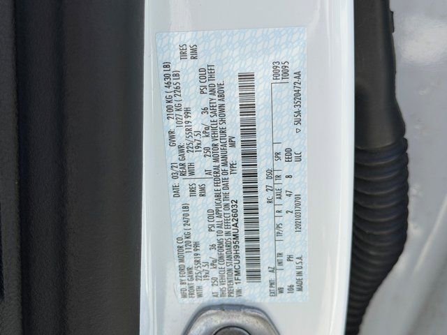 Certified 2021 Ford Escape SEL w/ SEL Stealth AWD Package image 26