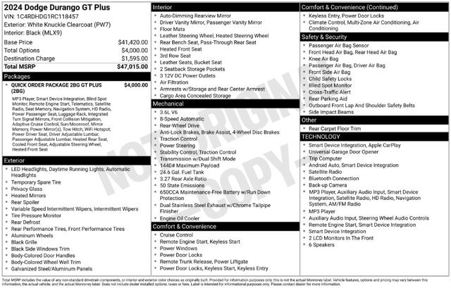 Used 2024 Dodge Durango GT RWD image 30