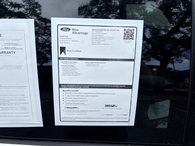Certified 2024 Ford Escape Platinum FWD image 8