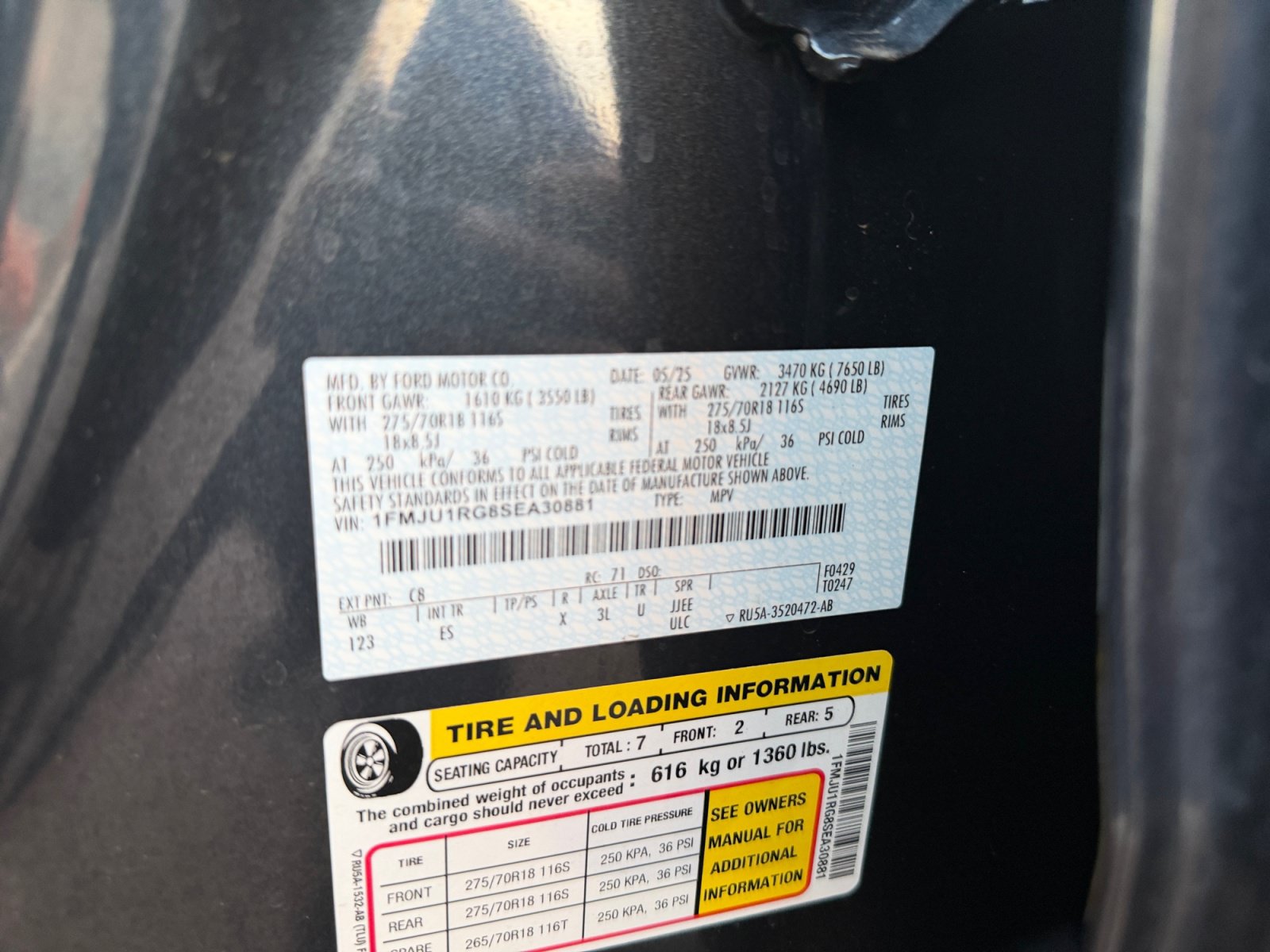 Certified 2025 Ford Expedition Tremor AWD/4WD image 33