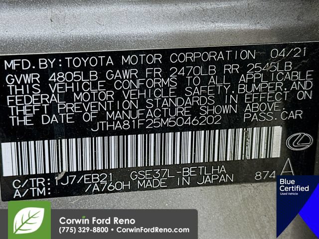 Used 2021 Lexus IS 300 AWD w/ Accessory Package 2 image 35