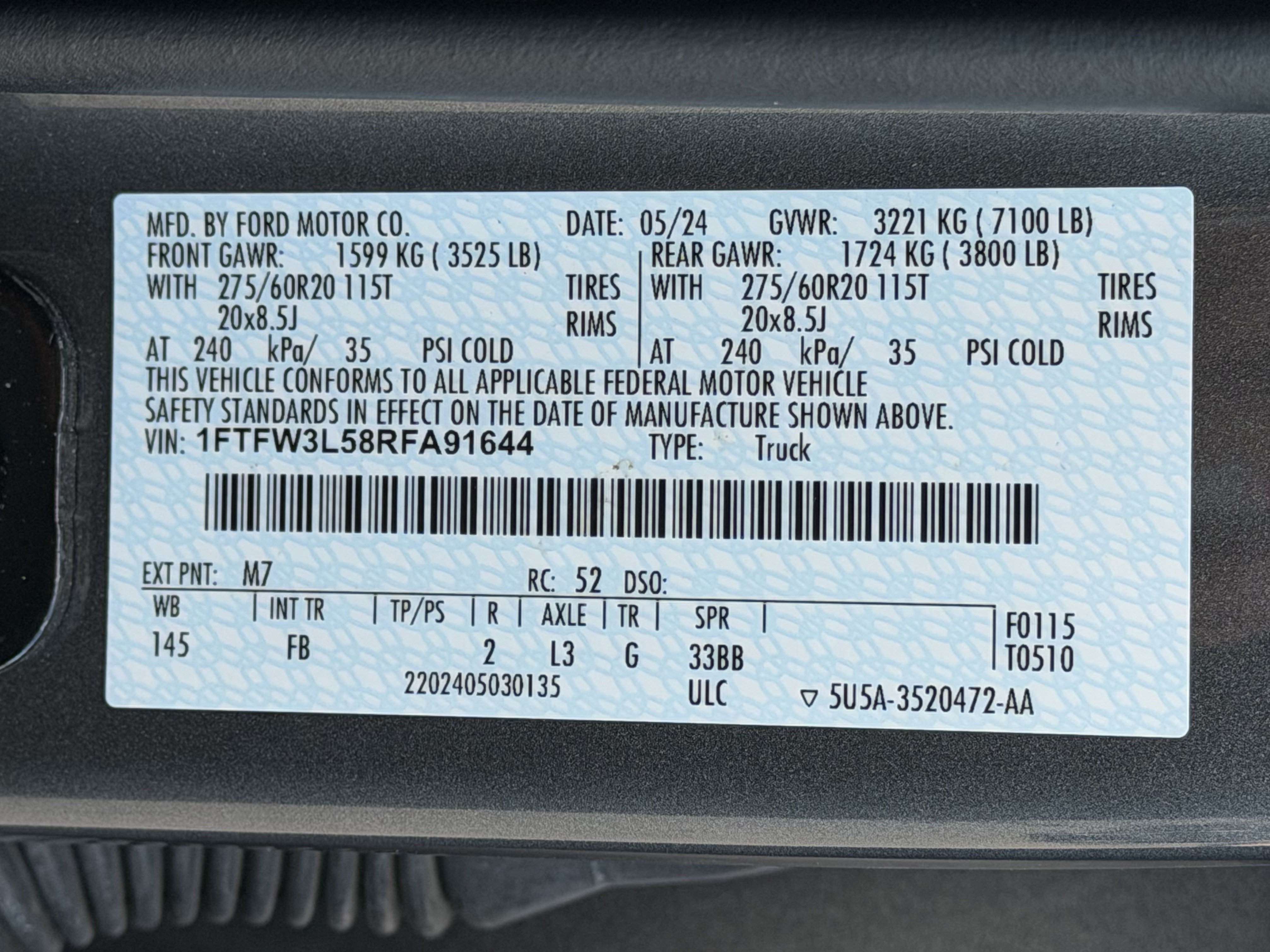 Certified 2024 Ford F150 XLT w/ Equipment Group 302A MID AWD/4WD image 13
