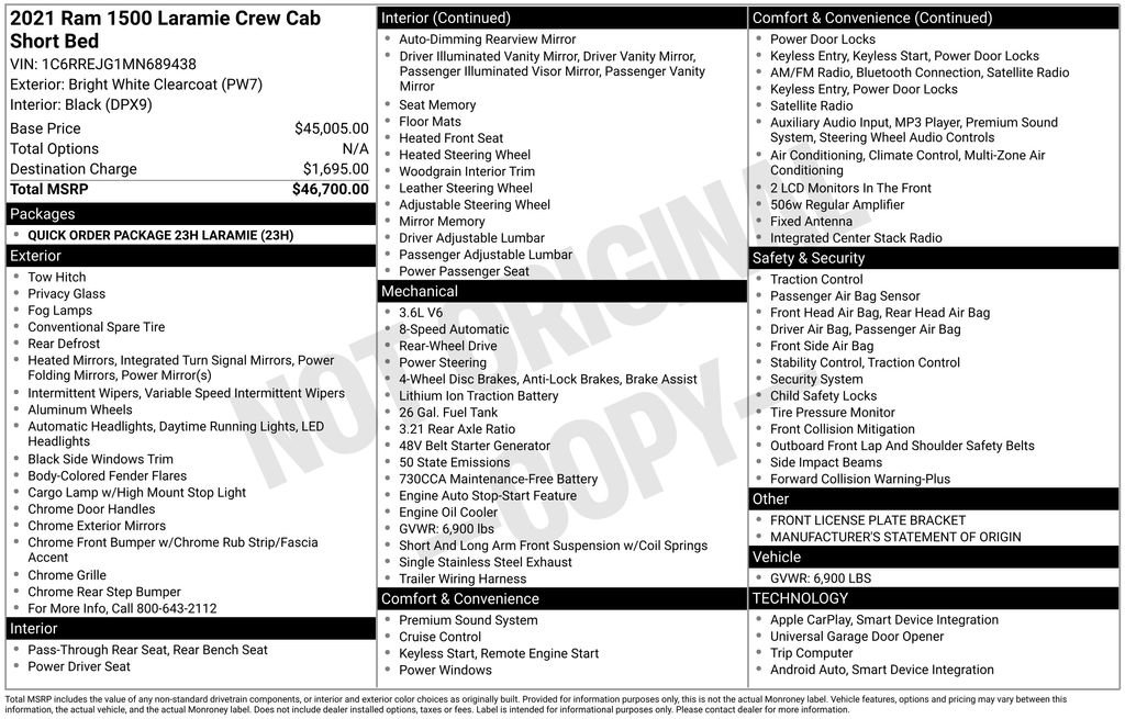 Used 2021 RAM 1500 Laramie image 31