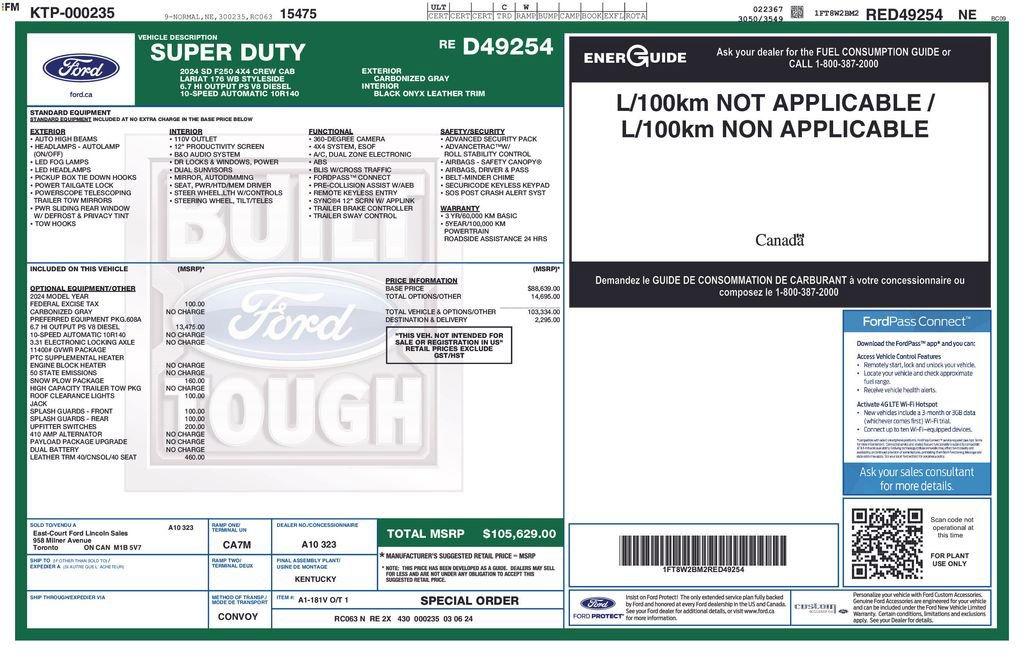 Certified 2024 Ford F250 Lariat image 4