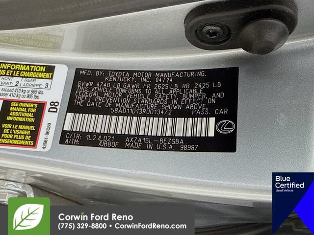 Used 2024 Lexus ES 250 w/ Premium Package AWD/4WD image 35