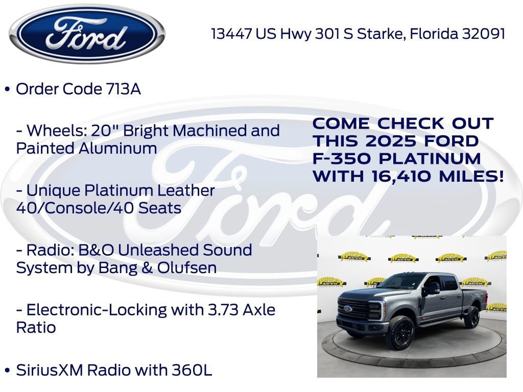 Certified 2025 Ford F350 Platinum w/ Tremor Off-Road Package AWD/4WD image 22