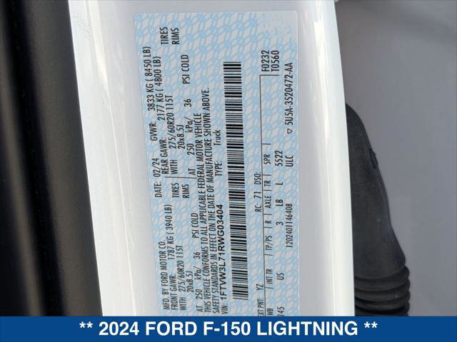 Certified 2024 Ford F150 Lightning Flash AWD/4WD image 23