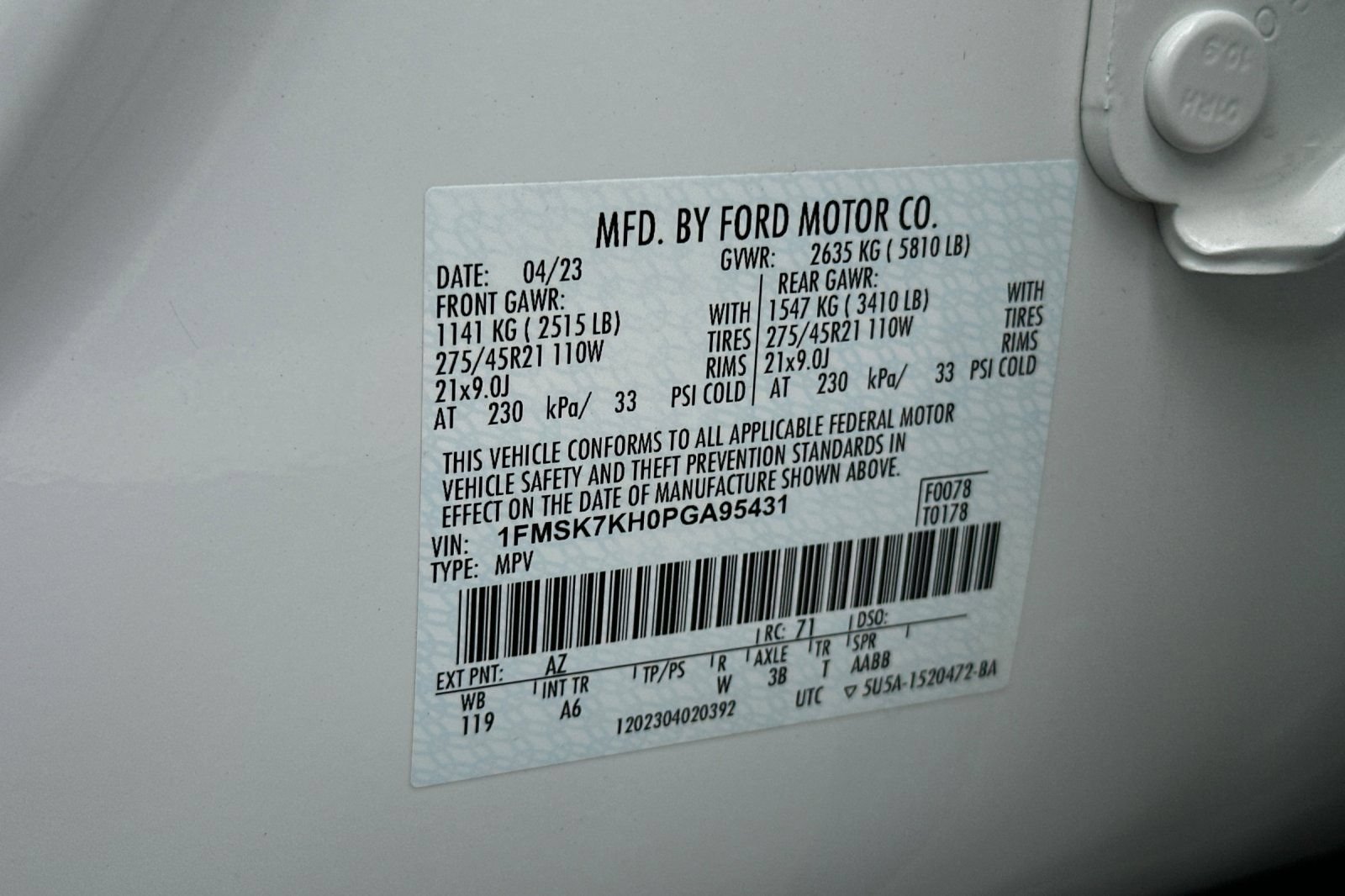 Certified 2023 Ford Explorer ST-Line w/ Class IV Trailer Tow Package RWD image 30