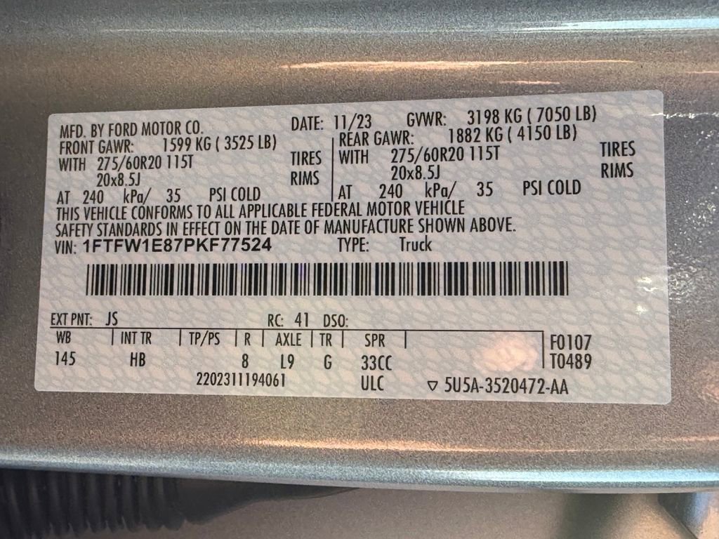 Certified 2023 Ford F150 Lariat w/ Equipment Group 502A High image 34