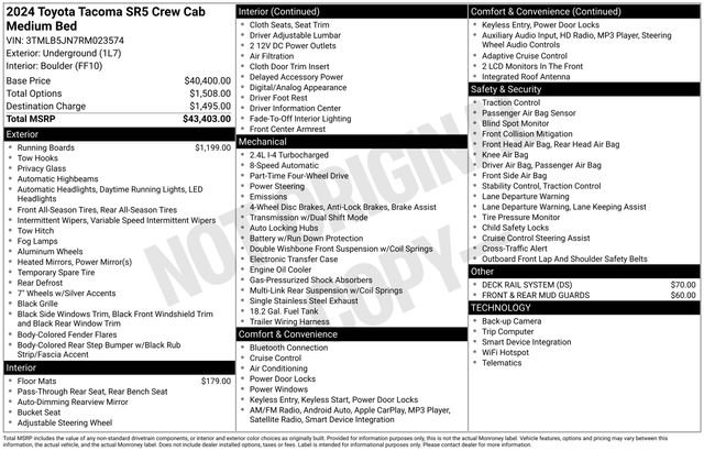 Used 2024 Toyota Tacoma SR5 image 34