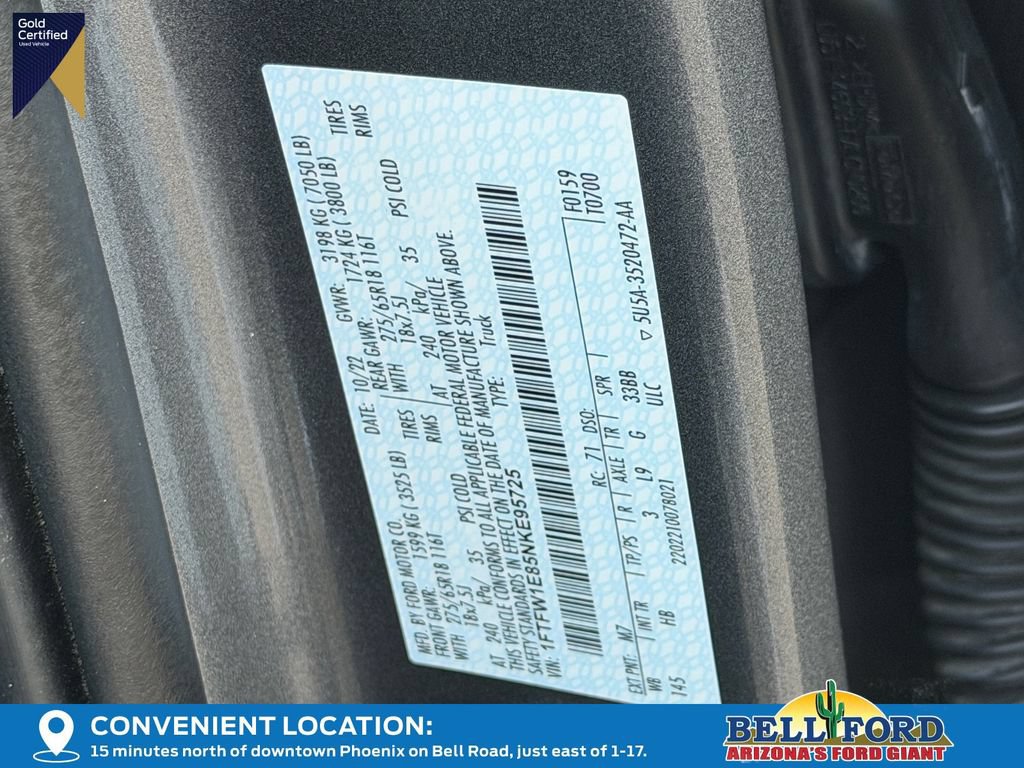 Certified 2022 Ford F150 Lariat AWD/4WD image 36