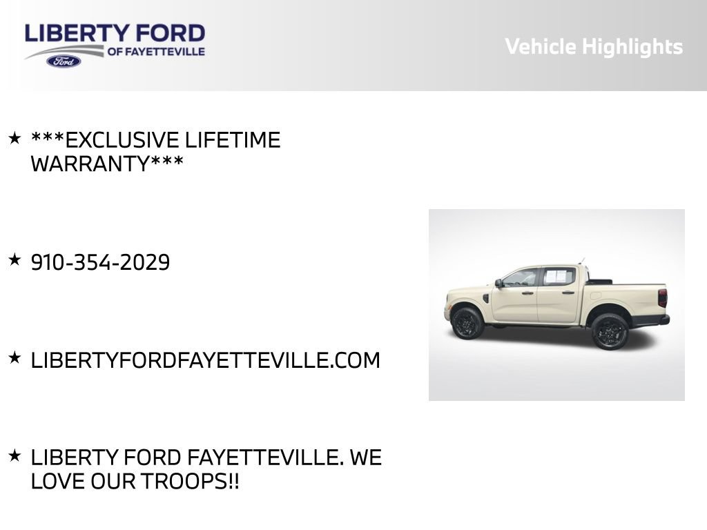 Certified 2025 Ford Ranger XLT w/ Equipment Group 301A High RWD image 5