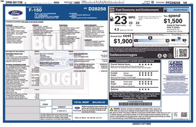 Certified 2023 Ford F150 XLT w/ Equipment Group 302A High image 16