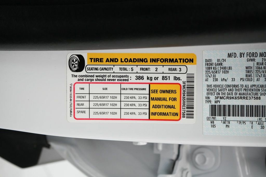 Certified 2024 Ford Bronco Sport Free Wheeling w/ Convenience Package AWD/4WD image 37