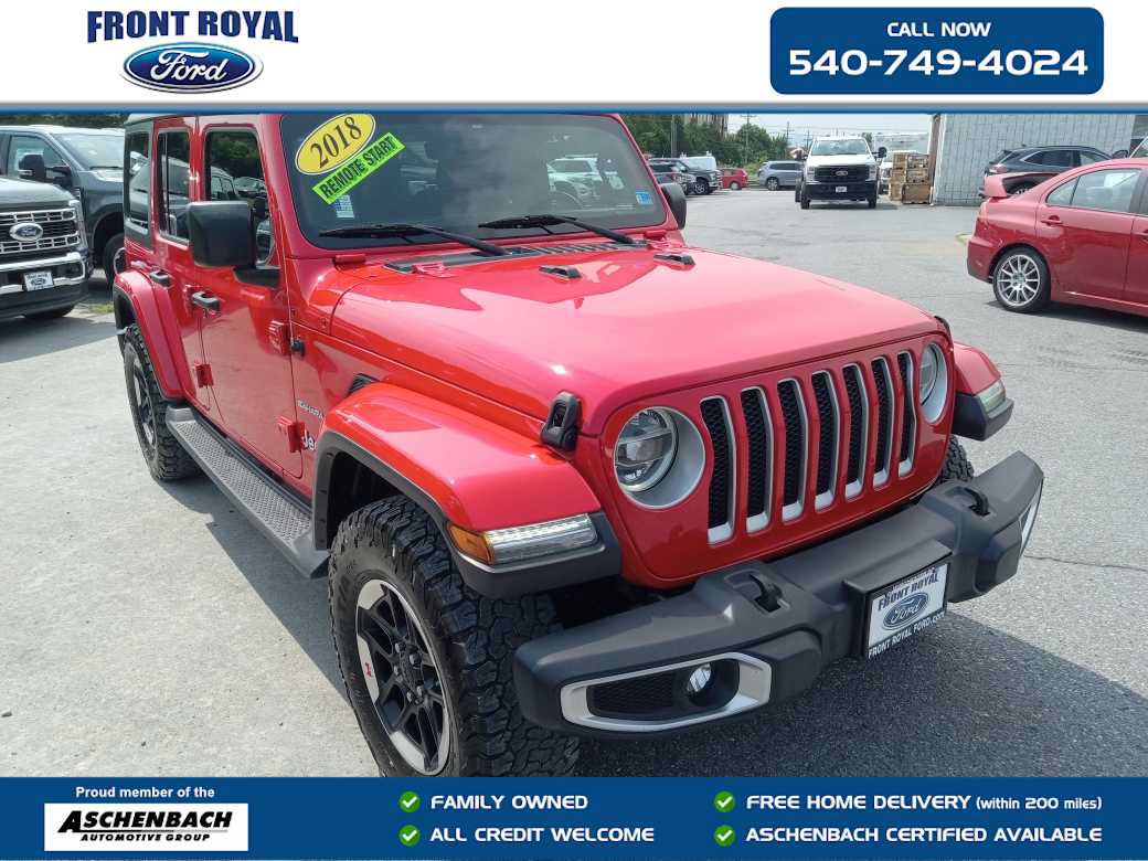 Used 2018 Jeep Wrangler Unlimited Sahara