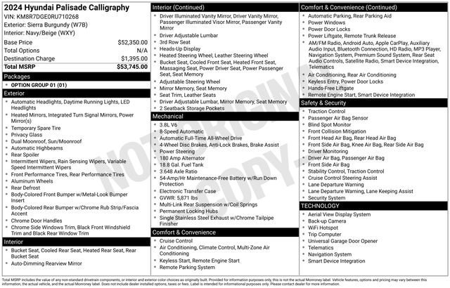 Used 2024 Hyundai Palisade Calligraphy image 42