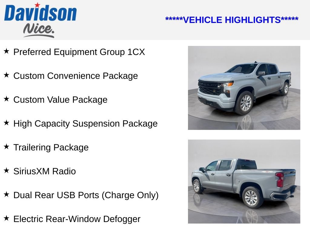 Used 2024 Chevrolet Silverado 1500 Custom AWD/4WD image 4