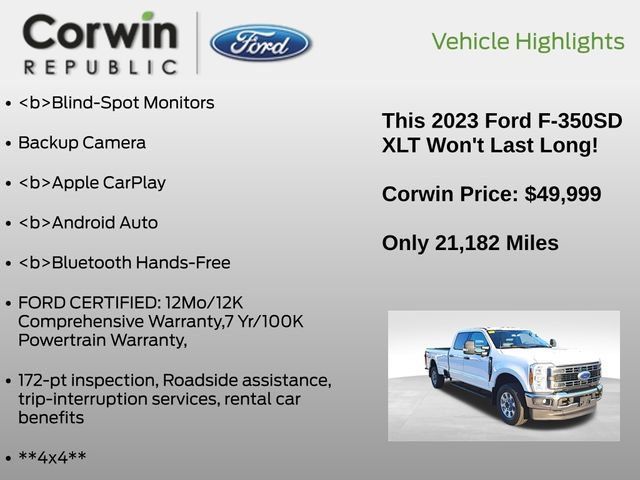 Certified 2023 Ford F350 XLT w/ 360-Degree Camera Package image 10