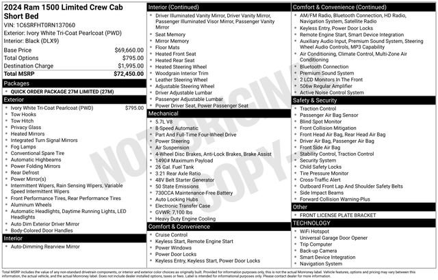 Used 2024 RAM 1500 Limited AWD/4WD image 37