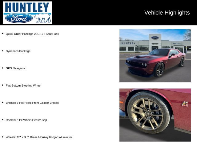 Used 2021 Dodge Challenger R/T Scat Pack w/ Dynamics Package RWD image 2