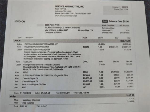 Certified 2025 Ford F150 Lariat w/ Equipment Group 501A Mid image 9