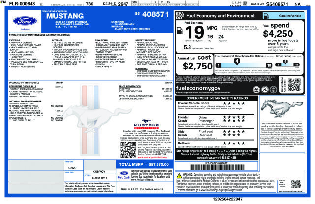 Certified 2025 Ford Mustang GT Premium RWD image 27