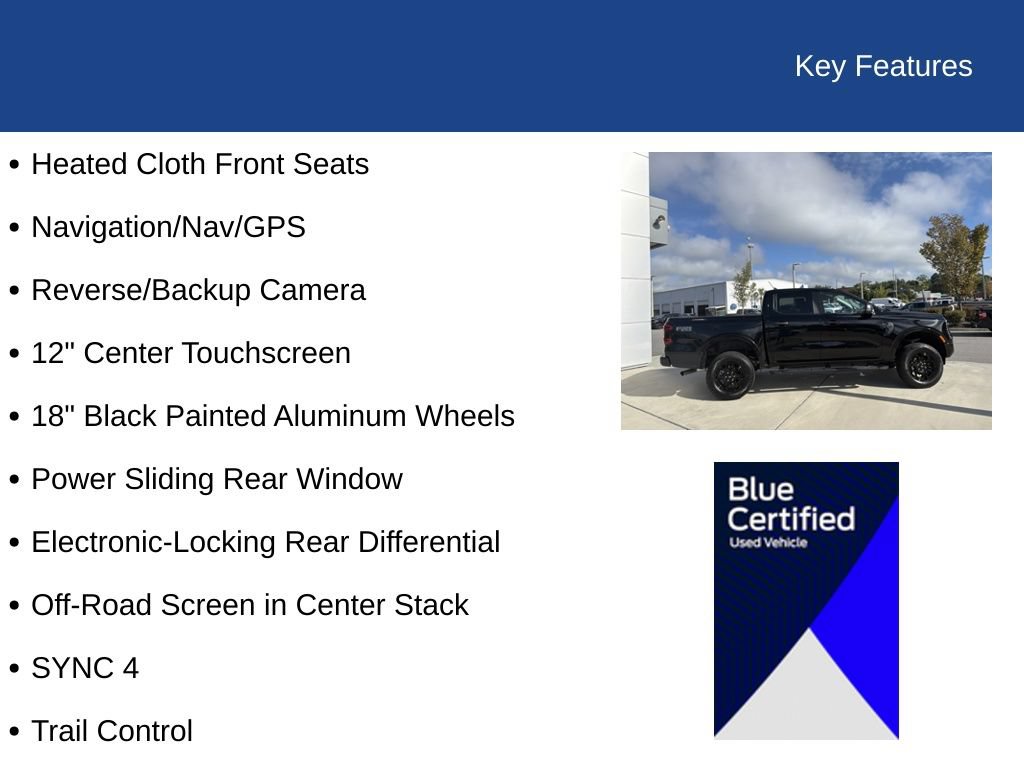 Certified 2026 Ford Ranger XLT w/ Equipment Group 301A High AWD/4WD image 30