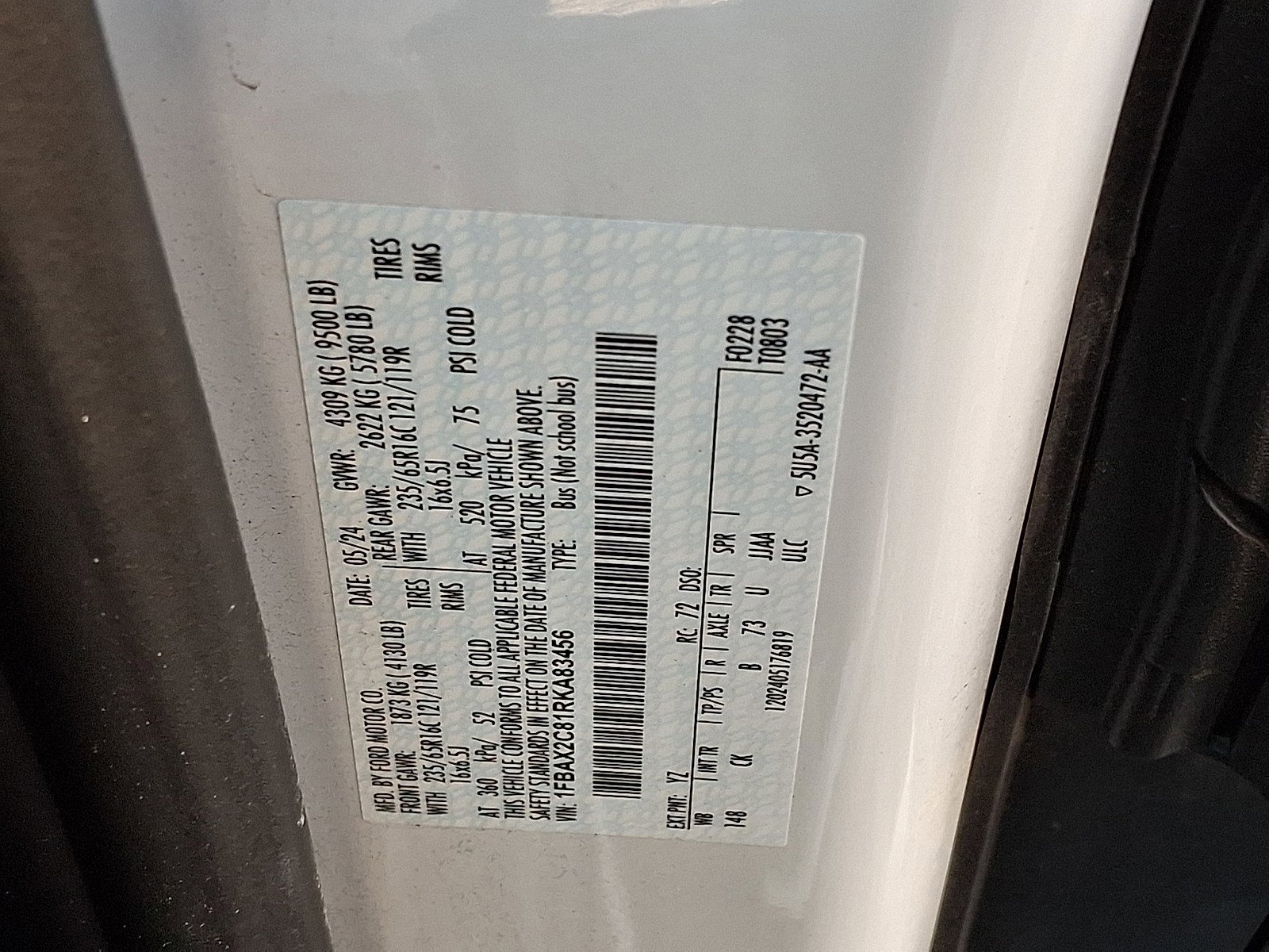 Certified 2024 Ford Transit 350 XLT image 26