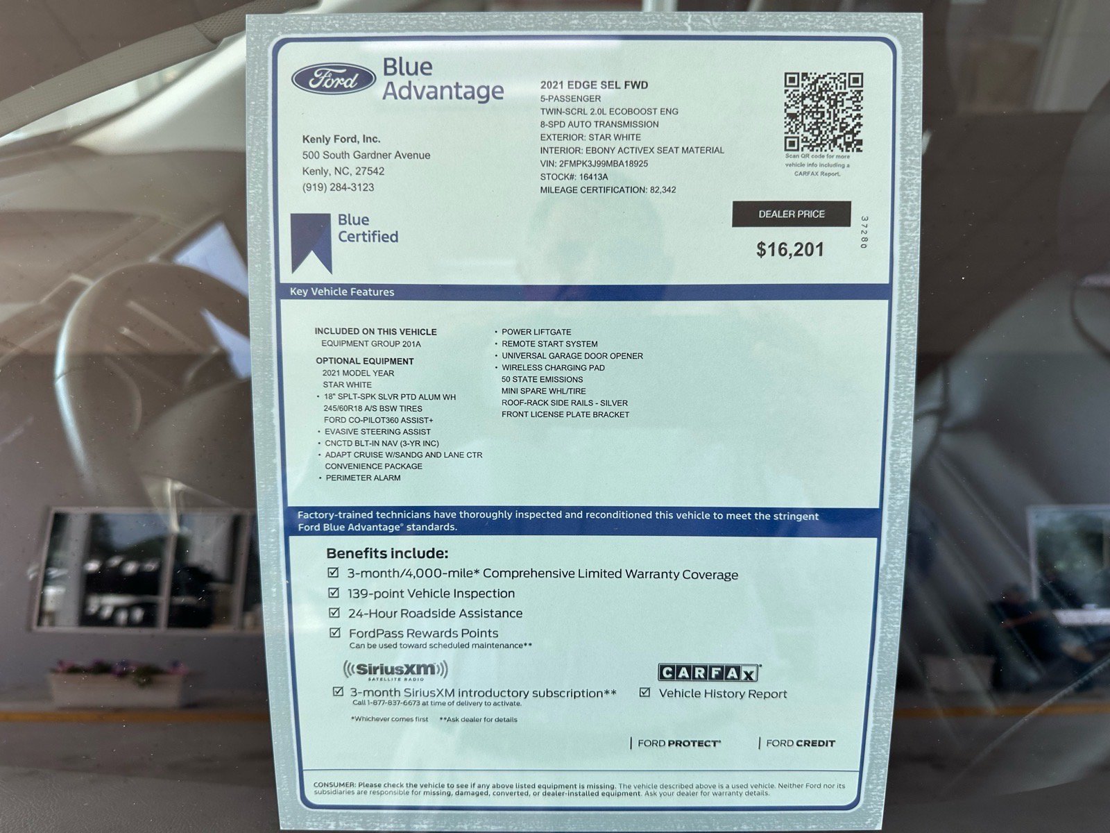Certified 2021 Ford Edge SEL w/ Convenience Package FWD image 4