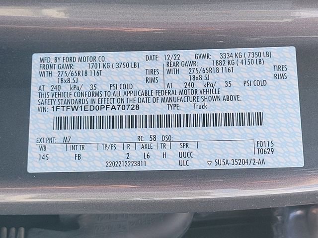 Certified 2023 Ford F150 XLT w/ Equipment Group 302A High AWD/4WD image 19