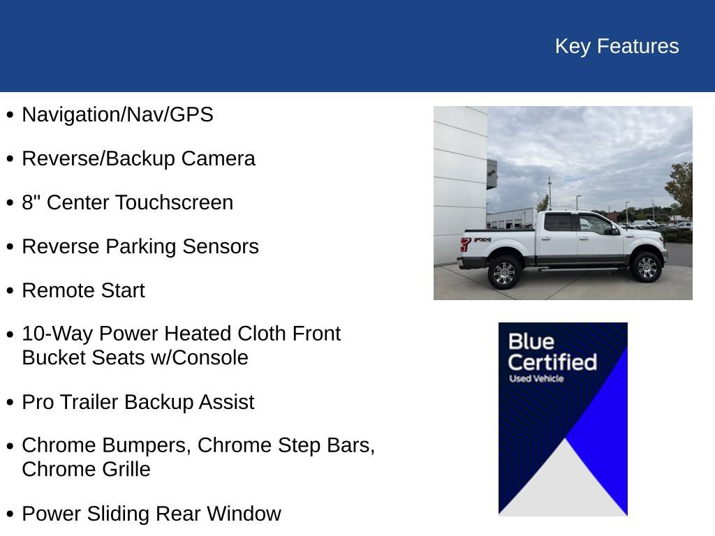 Certified 2020 Ford F150 XLT w/ Equipment Group 302A Luxury AWD/4WD image 28