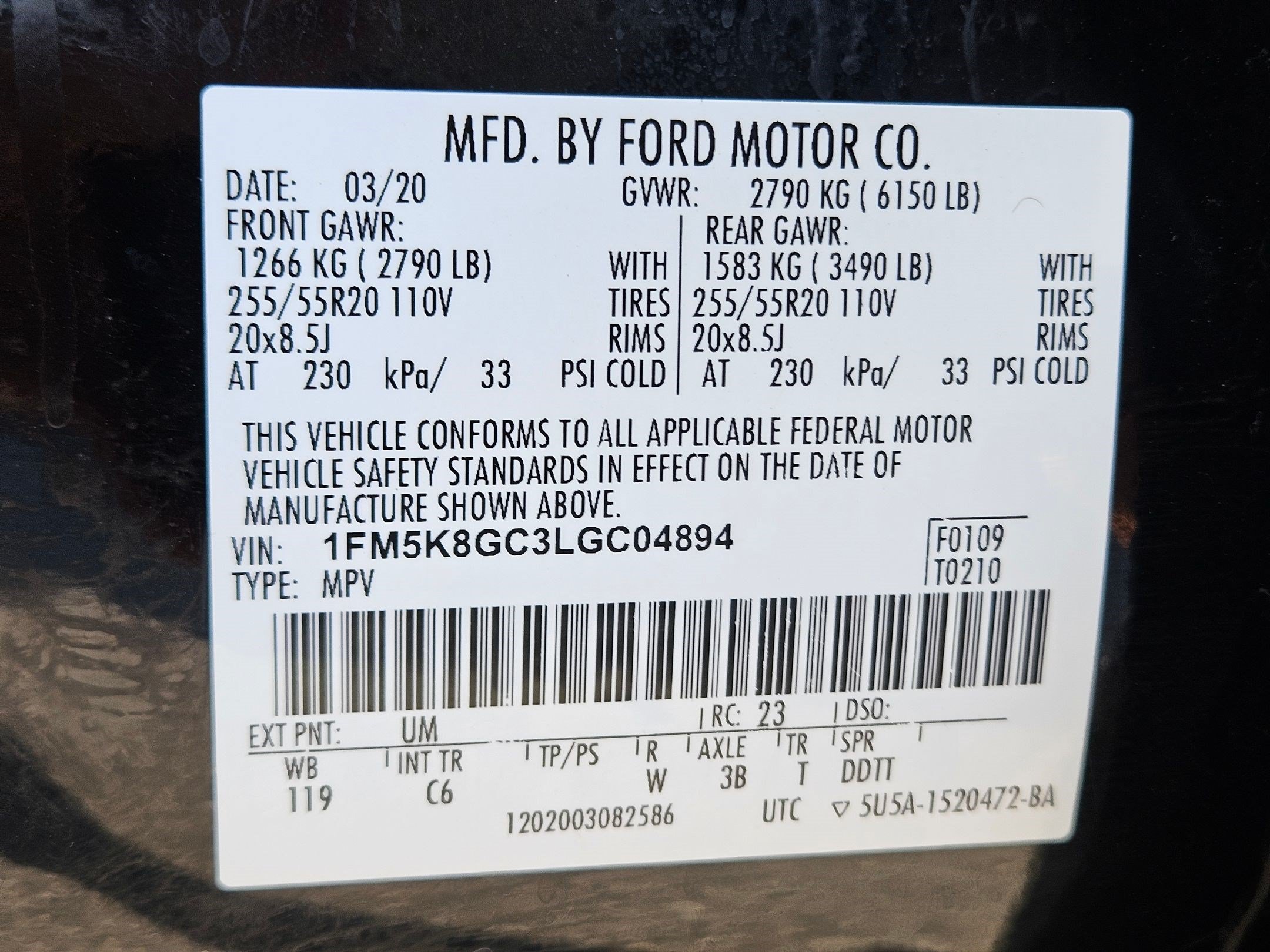 Certified 2020 Ford Explorer ST AWD/4WD image 36