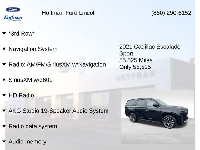 Used 2021 Cadillac Escalade Sport w/ LPO, Illumination Package AWD/4WD image 5